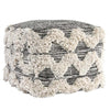 Maeve Black Ivory Pouf 18" (1 in stock)