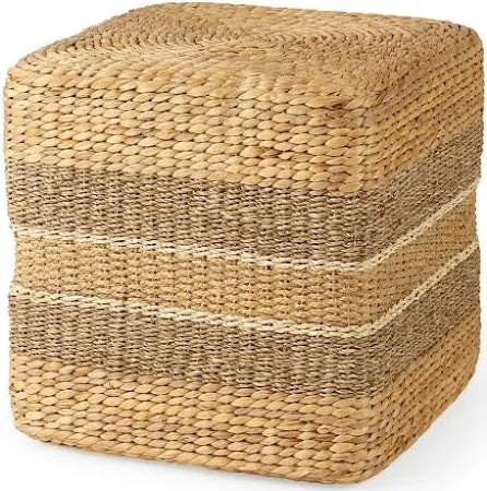 Maya Square Seagrass Pouf (3 in stock)
