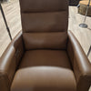 Meagan Swivel Recliner with Power Headrest and Battery Pack Cognac Leather (2 in stock)