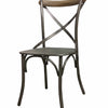 Cross Back Gunmetal Dining Chair (6 in stock)