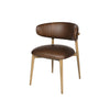 Milo Leather Dining Chair Mocha  (4 in stock)