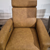 Molly Swivel Recliner with Power Headrest and Battery Pack Cognac Leather (2 in stock)