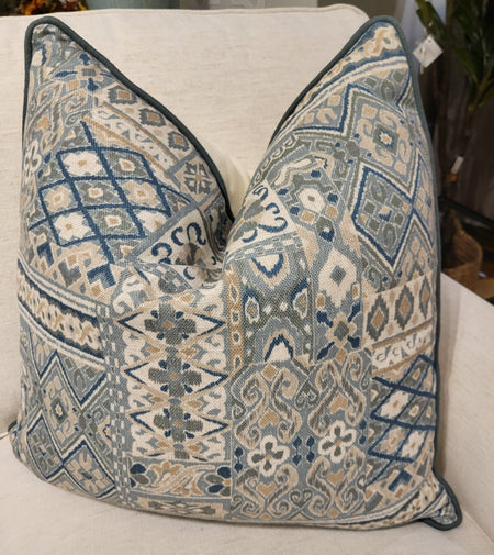 Montage Boreal with Index Grass Piping Cushion 22" x 22" (2 in stock)