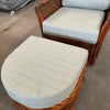 Monte Carlo Rattan Club Chair with Ottoman (qty of 1 set left)