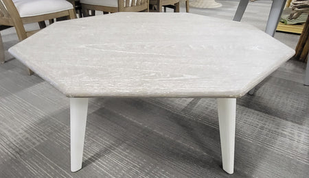 Nantucket Round Cocktail Table White/Riverwash (2 in stock)