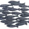 Embossed Navy Fish Wall Art (1 in stock)