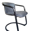 Normandy Leather Dining Chair Ebony (6 in stock)