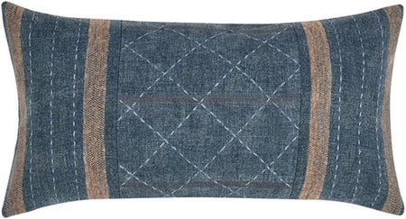 Villa Origin Denim Blue Cushion 14" x 26" (2 in stock)