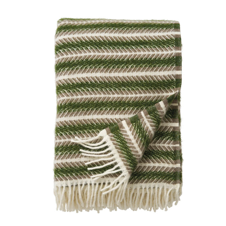 Lamb's Wool Throw Oscar Multi Green (qty of 1 in stock)