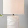 Oslo White Textured Table Lamp (2 in stock)