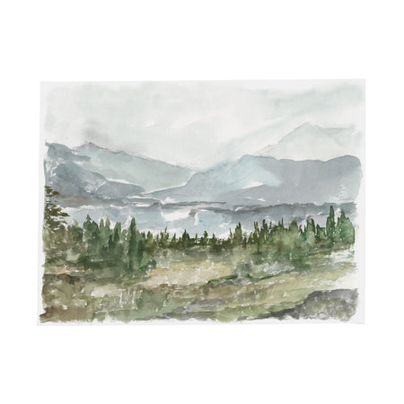 Overcast Reservoir Canvas Art