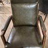 Oxford Recliner in Dakota Spruce Top Grain Leather with Maple Frame (2 in stock)