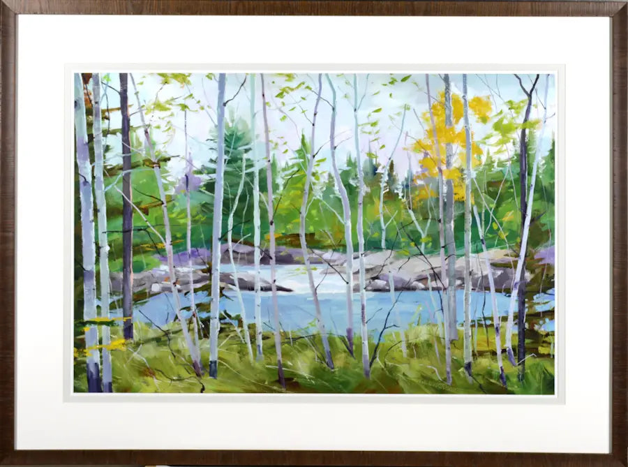 Oxtounge Rapids Framed Art with glass ( 2 in stock)