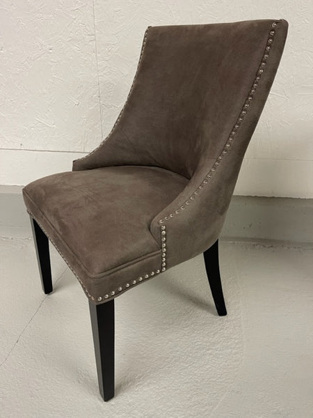 Paisley Soft Leather Dining Chair w Nails