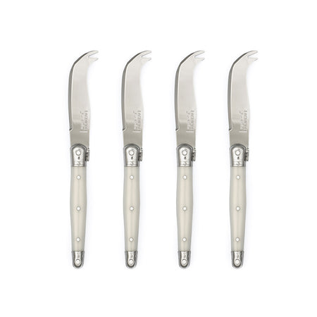 From France Laguiole Pearl White Mini Cheese Knives set of 4 (qty of 2 in stock)