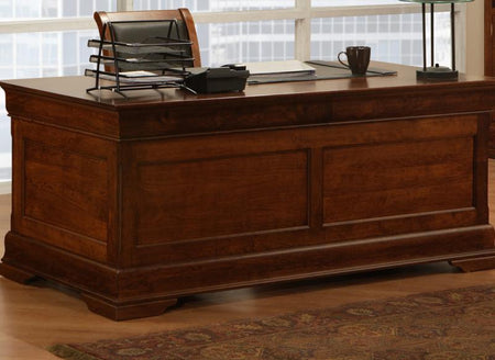 Phillipe Solid Maple Double Pedestal Desk (1 in stock)