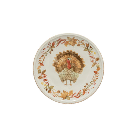 Plymouth Turkey Fine Stoneware from Portugal Salad Plate (6 in stock)