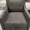 Slim Swivel Chair in Charcoal w Cushion (1 in stock)