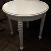 Provence White Round Lamp Table 23" diameter ( 1 in stock)