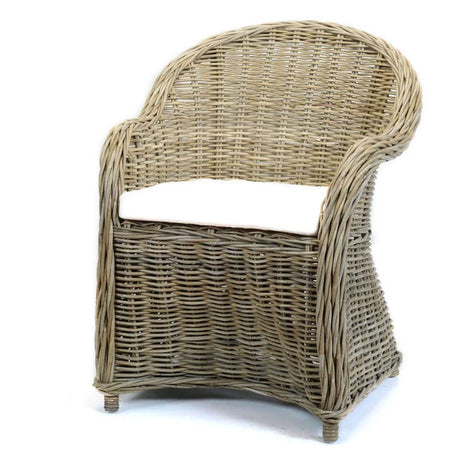 Rattan Dining  Armchair with Cushion (6 in stock)