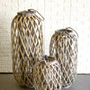 Rattan Lantern Medium (qty of 1 in stock)