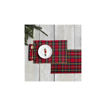 Christmas Placemats Set of 4 Red Check  (4 sets in stock)