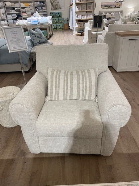 Reese Swivel Chair in Husky Bone Fabric (1 in stock)