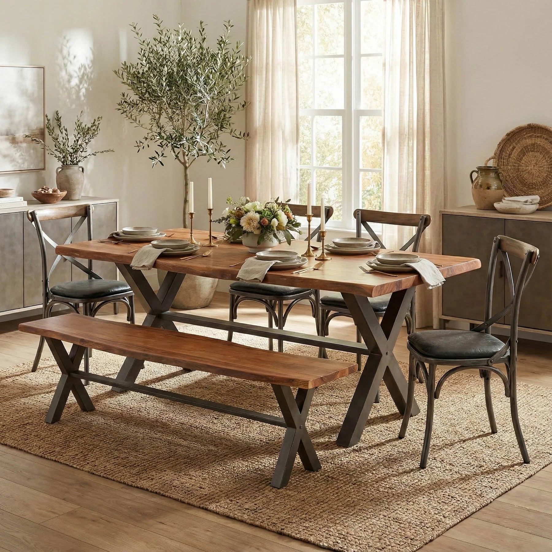 Restore Dining Live Edge Table 82" (2 in stock)