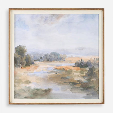 Art - River Afternoon Framed 40" x 40"