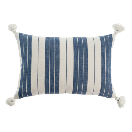 Rockport Blue White Stripe Cushion 16" x 24" (2 in stock)