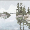 Rocky PIne Island Framed Canvas (1 in stock)