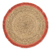 Rust Round Fringed Placemat (12 in stock)