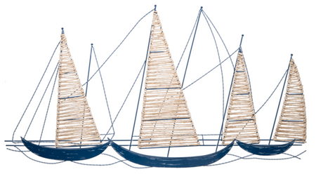 Metal Sailboat Wall Art (1 in stock)