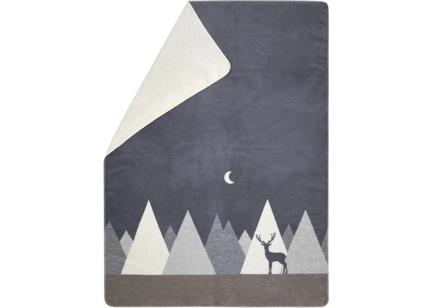 Austrian Savona Cotton Throw Mountains Modern Grey (qty of 1 in stock)