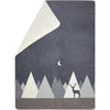 Austrian Savona Cotton Throw Mountains Modern Grey (qty of 1 in stock)