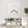 Art  - Sea Worn Bow 1 Large White Framed with Glass (1 in stock)