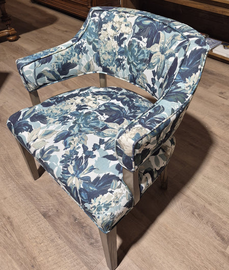 Sharon Chair Fabric Navy Floral (1 in stock)