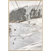 Art - Ski St Anton Austria 1 c. 1955 Framed with Glass (2 in stock)