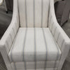 Slim Swivel Chair in Blue Jay Stripe (2 in stock)