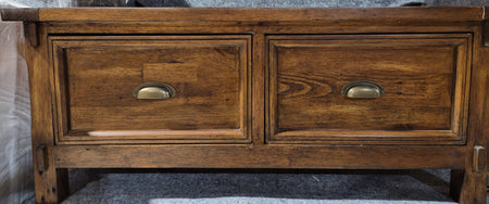 Rustic Irish Gold Coast Small 2 drawer Coffee Table Suntan (5 in stock)