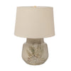Sonoma Stoneware Embossed Fern Lamp with linen shade (1 in stock)