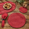 Paprika Spice Braided Round Placemats  (12 in stock)