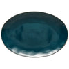 Stacked Organic Deep Sea Fine Stoneware from Portugal Oval Platter  ( 1 in stock)