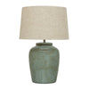 Aqua Stoneware Table Lamp (4 in stock)