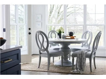 Pierced Back Dining Side Chairs Summer Hill French Grey (4 left) 50% off retiring stock