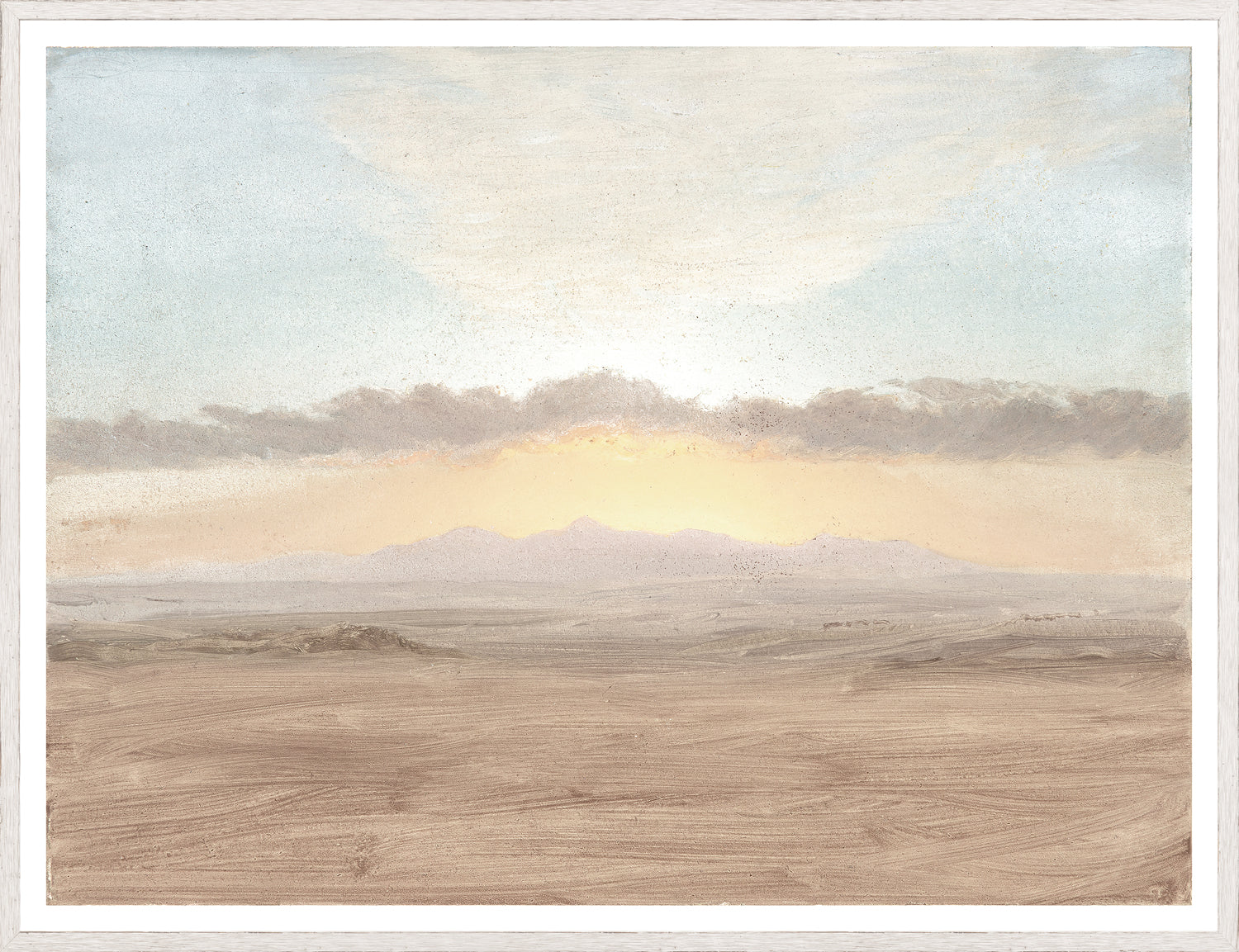 Sunset Study c 1865 Framed w Glass 43 x 33 (2 in stock)