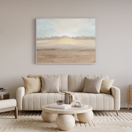 Sunset Study c 1865 Framed Canvas 43"h x 57w (1 in stock)