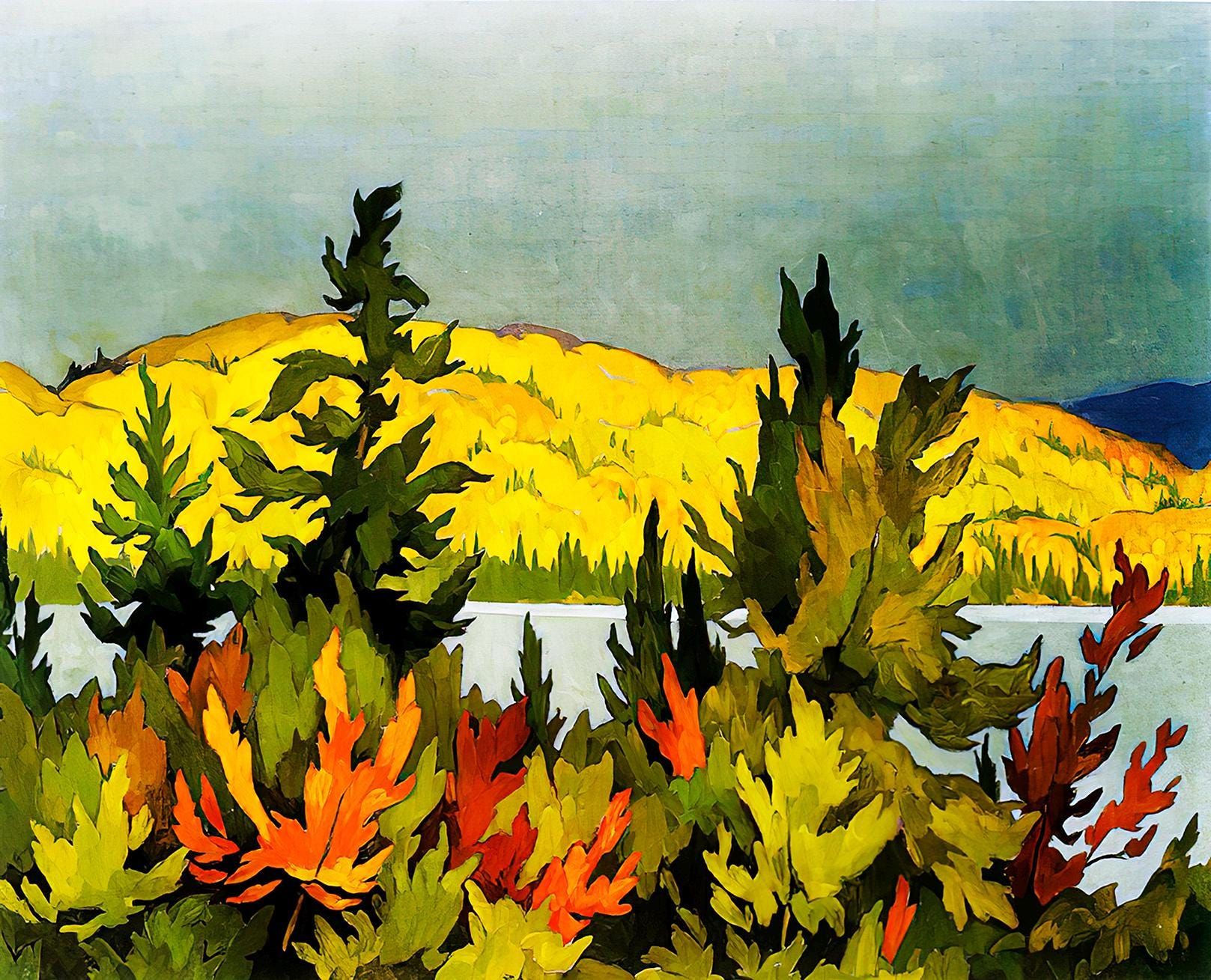 Tea Lake Art  Canvas Casson  48 x 40 (1 in stock)