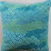 Veranda Designer Reversible Cushion Teal  Butterfly 24"x 24" (2 in stock)