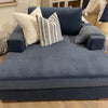 Tennyson Double Chaise in Blue Performance Fabric (1 in stock)